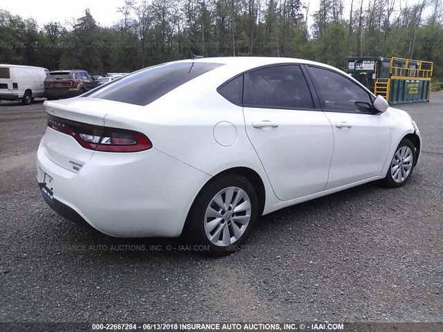 1C3CDFDH6FD369813 - 2015 DODGE DART SE AERO WHITE photo 4