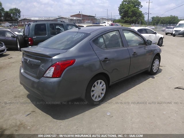 3N1CN7AP9HL828889 - 2017 NISSAN VERSA S/S PLUS/SV/SL GRAY photo 4