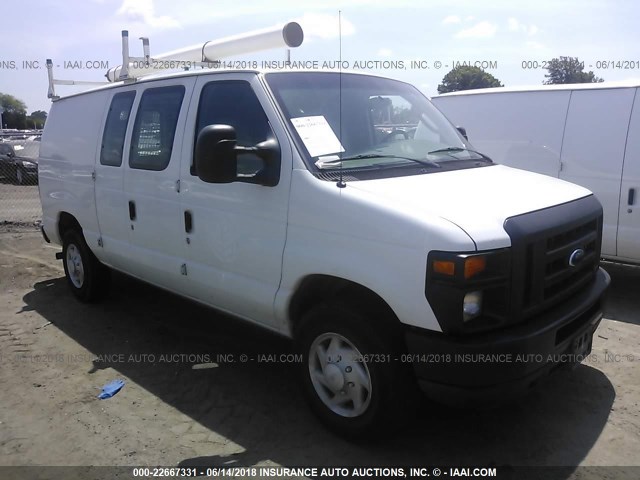 1FTNE24L78DA06857 - 2008 FORD ECONOLINE E250 VAN WHITE photo 1