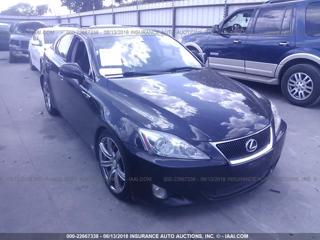 JTHBK262485078351 - 2008 LEXUS IS 250 BLACK photo 1