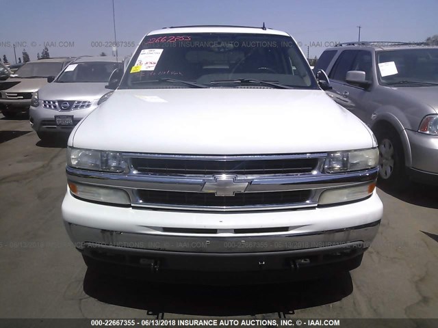 1GNFK16Z76J178479 - 2006 CHEVROLET SUBURBAN K1500 WHITE photo 6