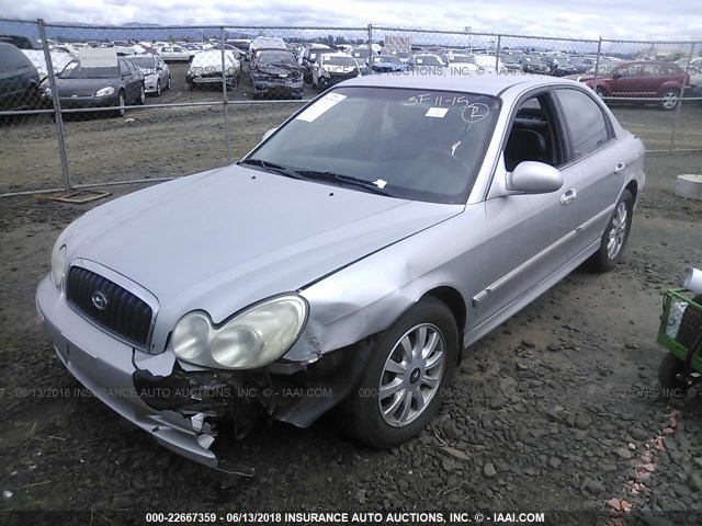 KMHWF35H75A105270 - 2005 HYUNDAI SONATA GLS/LX SILVER photo 2