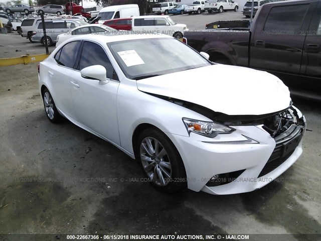 JTHBA1D25G5028329 - 2016 LEXUS IS 200T WHITE photo 1