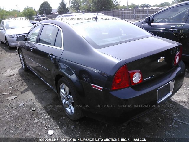 1G1ZC5EB6AF136663 - 2010 CHEVROLET MALIBU 1LT 黑色 照片 3