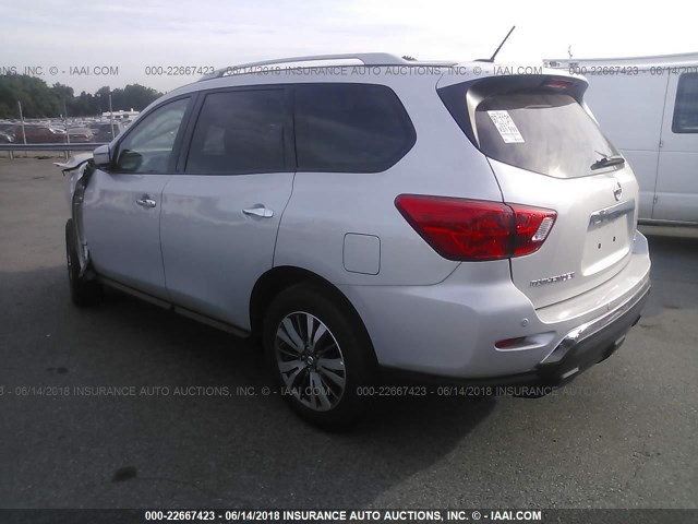 5N1DR2MN9HC672928 - 2017 NISSAN PATHFINDER S/SV/SL/PLATINUM 银色 照片 3