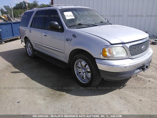 1FMRU15W51LB50972 - 2001 FORD EXPEDITION XLT 银色 照片 1
