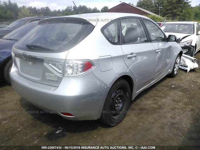 JF1GH6A61AH827723 - 2010 SUBARU IMPREZA 2.5I SILVER photo 4