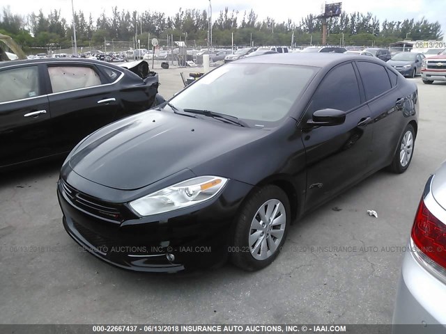 1C3CDFDH4GD508077 - 2016 DODGE DART SE AERO BLACK photo 2