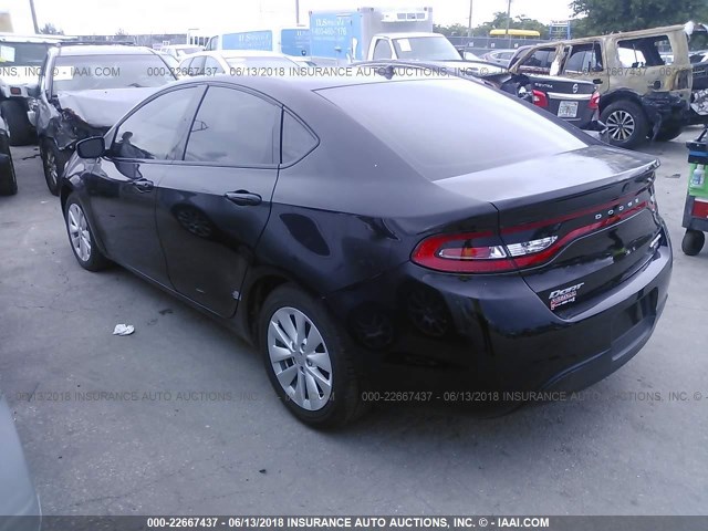 1C3CDFDH4GD508077 - 2016 DODGE DART SE AERO BLACK photo 3