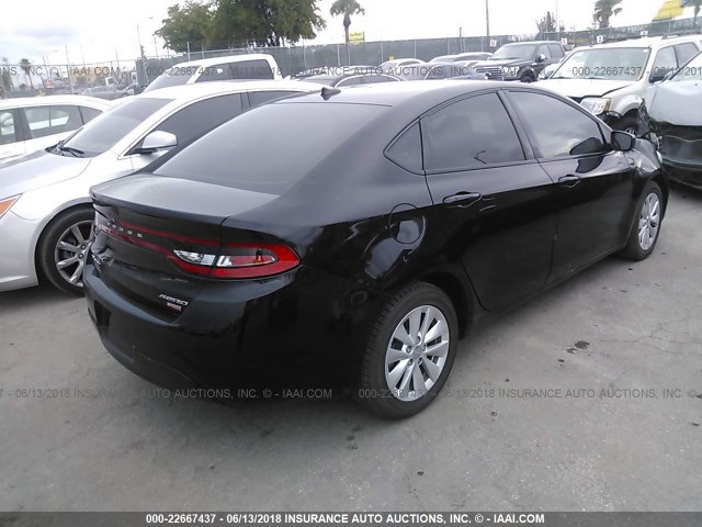 1C3CDFDH4GD508077 - 2016 DODGE DART SE AERO BLACK photo 4