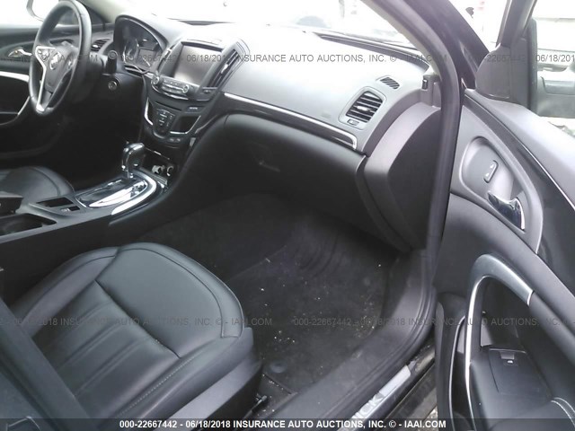 2G4GK5EX4E9166316 - 2014 BUICK REGAL Dark Blue photo 5