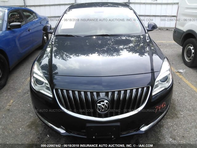 2G4GK5EX4E9166316 - 2014 BUICK REGAL Dark Blue photo 6