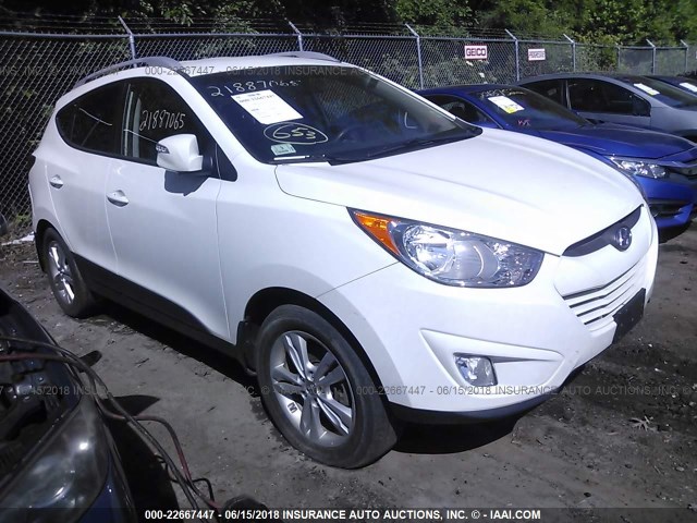 KM8JUCAC5DU642842 - 2013 HYUNDAI TUCSON GLS/LIMITED WHITE photo 1