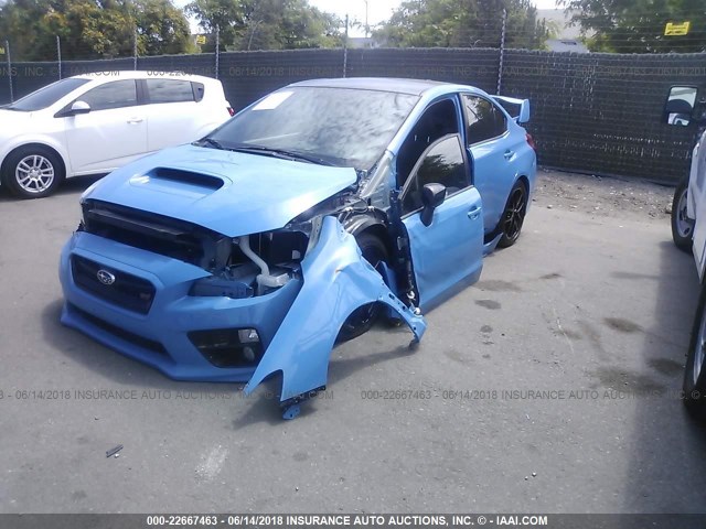 JF1VA2U62G9814045 - 2016 SUBARU WRX STI/LIMITED BLUE photo 2