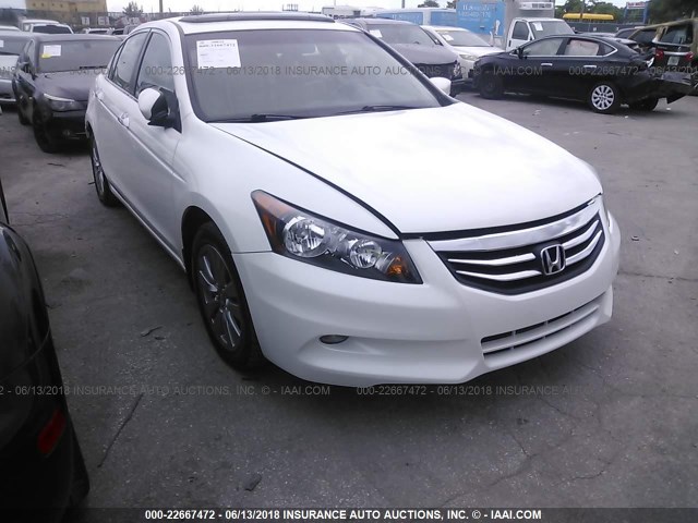 1HGCP3F85CA033700 - 2012 HONDA ACCORD EXL WHITE photo 6