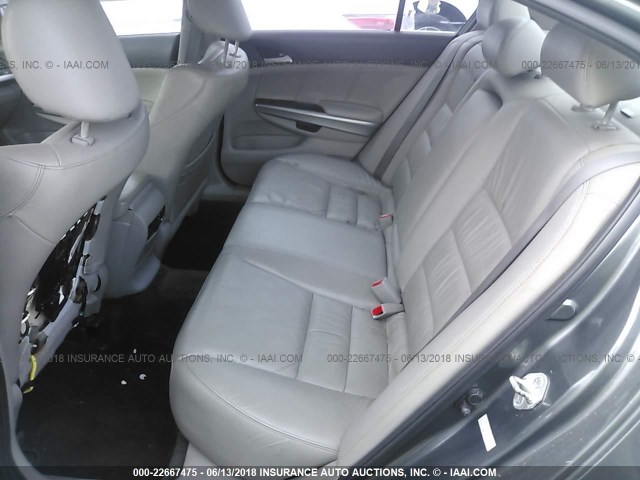 1HGCP3F89AA028576 - 2010 HONDA ACCORD EXL GRAY photo 8