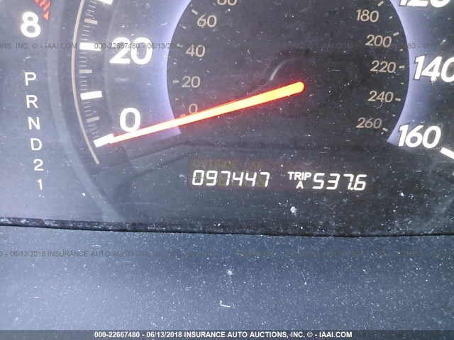 5FNRL386X9B406150 - 2009 HONDA ODYSSEY EXL ნაცრისფერი ფოტო 7