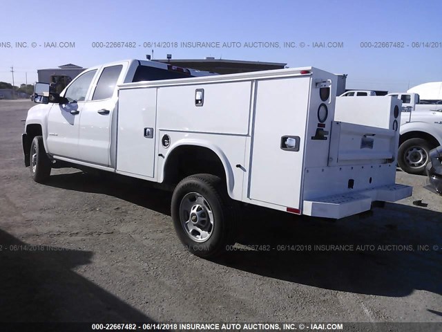 1GB2CUEG8HZ371383 - 2017 CHEVROLET SILVERADO C2500 HEAVY DUTY WHITE photo 3