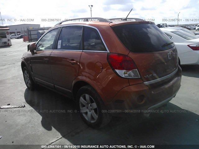 3GSDL73788S506694 - 2008 SATURN VUE XR ORANGE photo 3