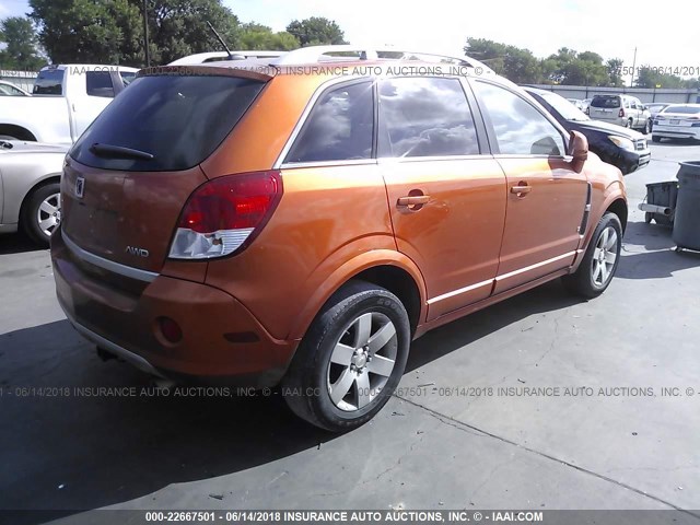 3GSDL73788S506694 - 2008 SATURN VUE XR ORANGE photo 4