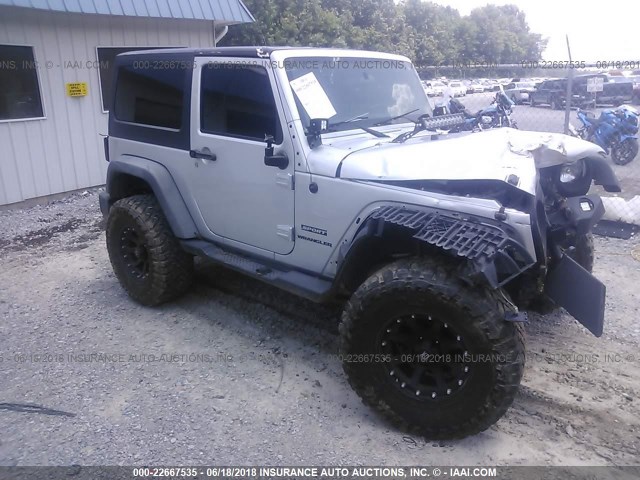 1J4AA2D16BL508887 - 2011 JEEP WRANGLER SPORT ვერცხლისფერი ფოტო 1