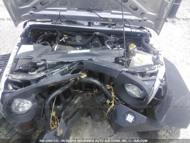 1J4AA2D16BL508887 - 2011 JEEP WRANGLER SPORT ვერცხლისფერი ფოტო 10