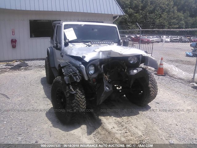 1J4AA2D16BL508887 - 2011 JEEP WRANGLER SPORT ვერცხლისფერი ფოტო 6