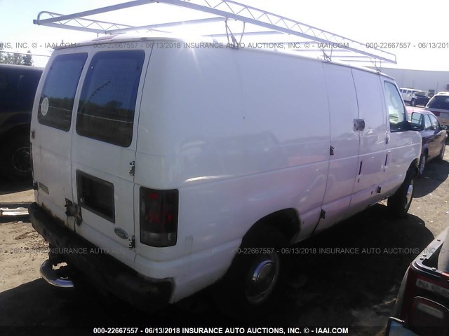 1FTSE34S45HA67992 - 2005 FORD ECONOLINE E350 SUPER DUTY VAN WHITE photo 4