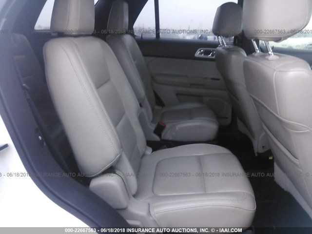 1FMHK7F89BGA72596 - 2011 FORD EXPLORER LIMITED WHITE photo 8