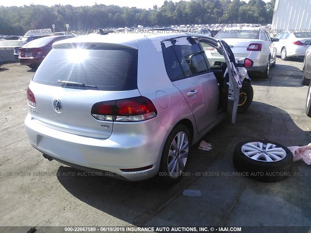 WVWDM7AJ7DW006175 - 2013 VOLKSWAGEN GOLF 银色 照片 4