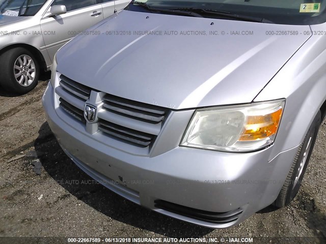 2D8HN44E59R535735 - 2009 DODGE GRAND CARAVAN SE SILVER photo 6