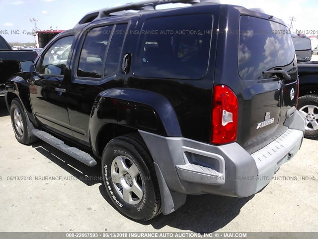 5N1AN08U58C513215 - 2008 NISSAN XTERRA OFF ROAD/S/SE BLACK photo 3