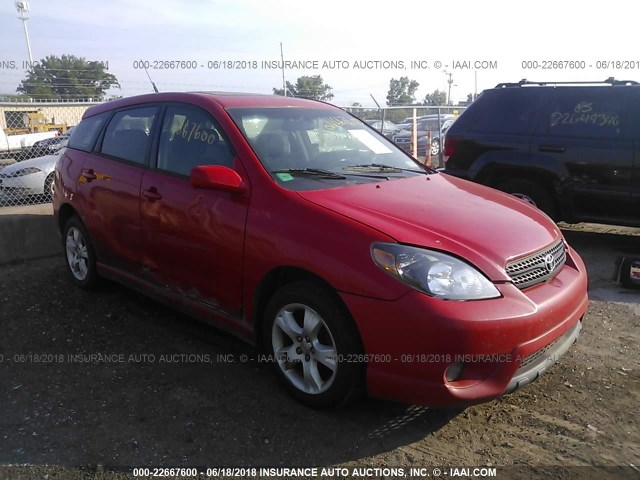 2T1LR32E75C352020 - 2005 TOYOTA COROLLA MATRIX XR RED photo 1