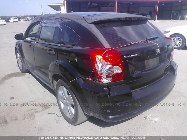 1B3HB48BX7D592943 - 2007 DODGE CALIBER SXT BLACK photo 3