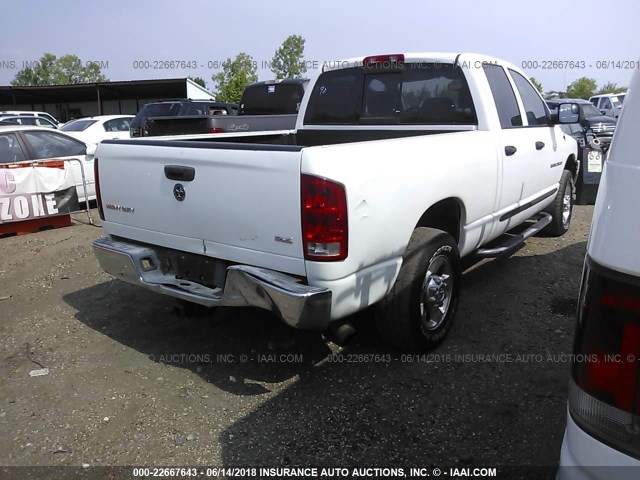 3D7KR28C25G727531 - 2005 DODGE RAM 2500 ST/SLT 白色 照片 4