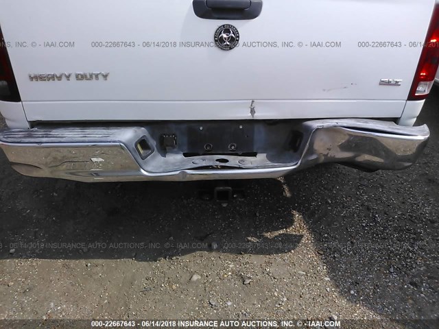 3D7KR28C25G727531 - 2005 DODGE RAM 2500 ST/SLT 白色 照片 6