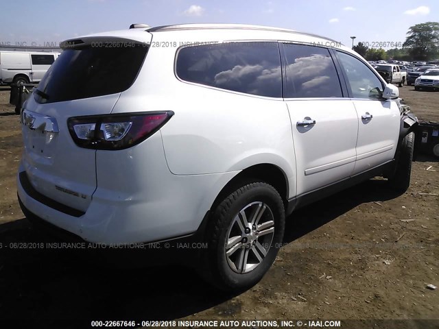 1GNKRGKD4GJ283747 - 2016 CHEVROLET TRAVERSE LT WHITE photo 4