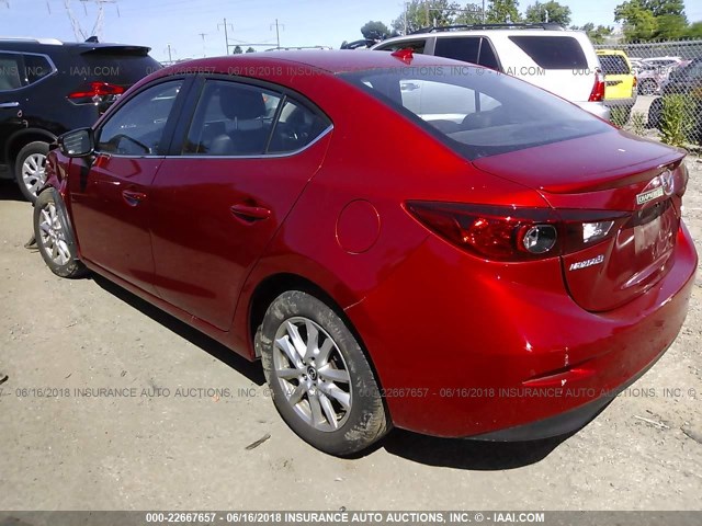 JM1BM1W77E1105644 - 2014 MAZDA 3 GRAND TOURING RED photo 3