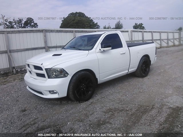 3C6JD6AT9CG162673 - 2012 DODGE RAM 1500 ST WHITE photo 2