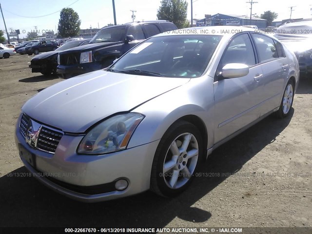 1N4BA41EX6C830330 - 2006 NISSAN MAXIMA SE/SL SILVER photo 2