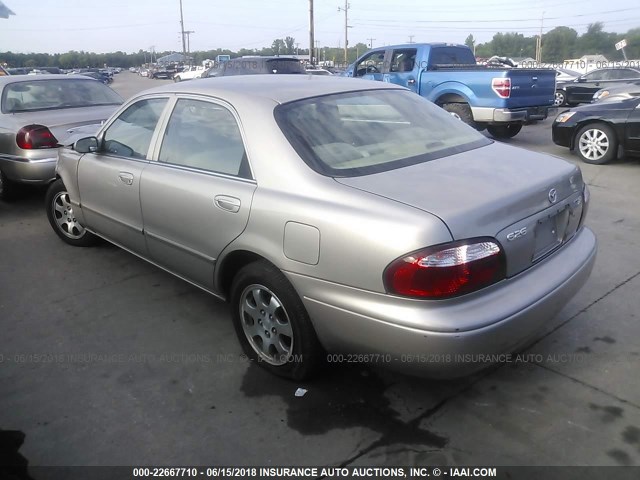 1YVGF22C125274548 - 2002 MAZDA 626 LX SILVER photo 3