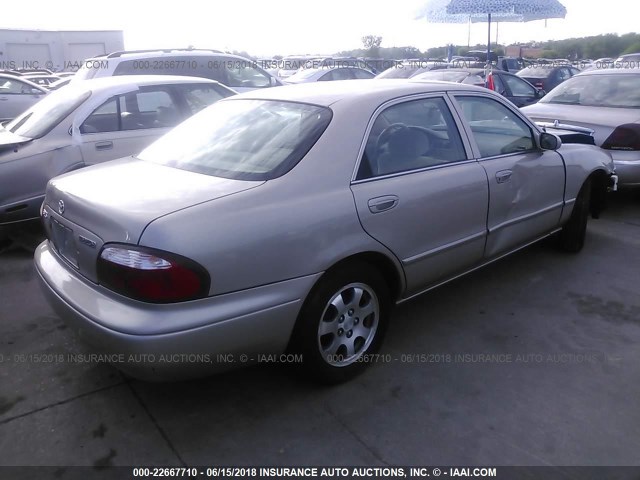 1YVGF22C125274548 - 2002 MAZDA 626 LX SILVER photo 4