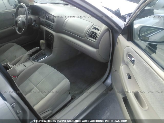 1YVGF22C125274548 - 2002 MAZDA 626 LX SILVER photo 5