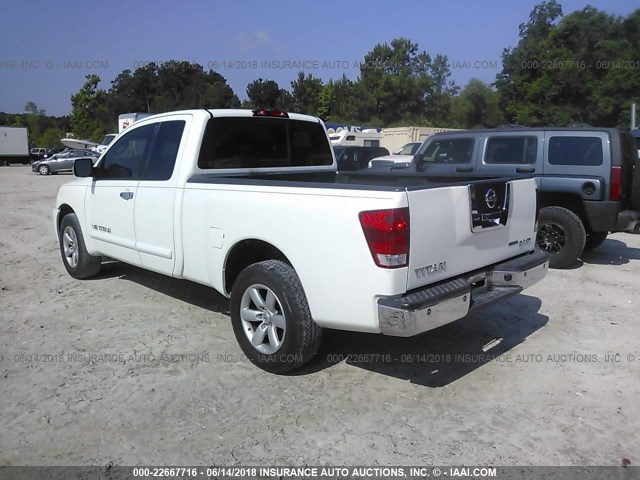 1N6BA06A99N301336 - 2009 NISSAN TITAN XE/SE/LE WHITE photo 3