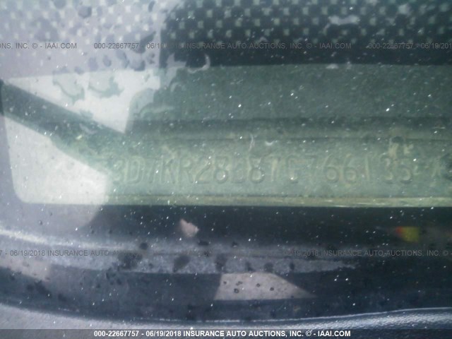 3D7KR28D87G766135 - 2007 DODGE RAM 2500 ST/SLT 白色 照片 9