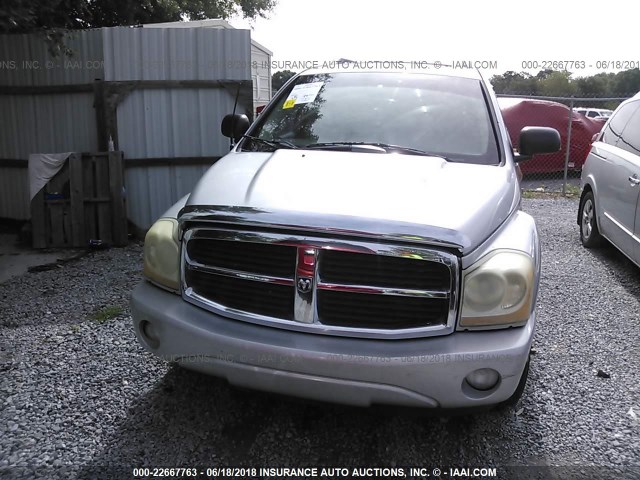 1D4HD48N64F178158 - 2004 DODGE DURANGO SLT SILVER photo 6