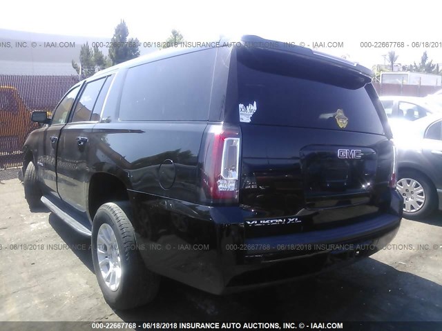 1GKS2GKC8HR232618 - 2017 GMC YUKON XL K1500 SLT BLACK photo 3