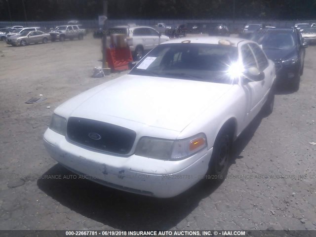 2FAFP71W63X160476 - 2003 FORD CROWN VICTORIA POLICE INTERCEPTOR WHITE photo 6