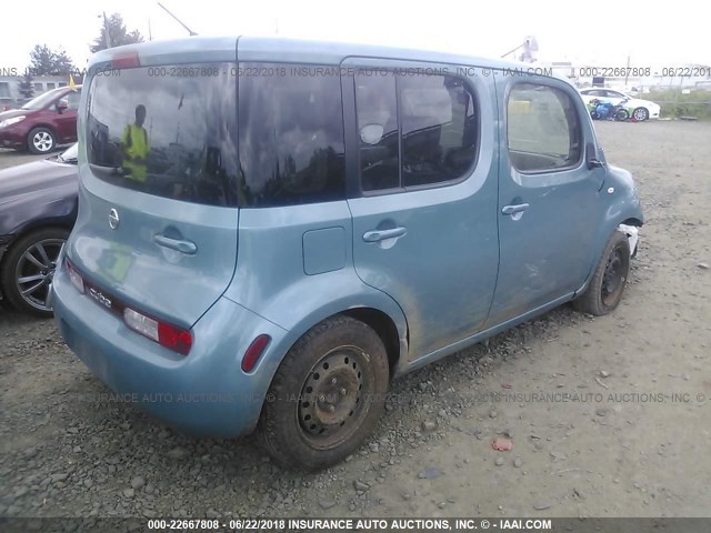 JN8AZ28R29T118768 - 2009 NISSAN CUBE S/SL TEAL photo 4