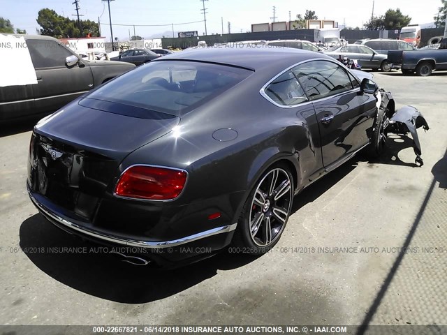 SCBFH7ZA7GC055077 - 2016 BENTLEY CONTINENTAL GT V8/S GRAY photo 4